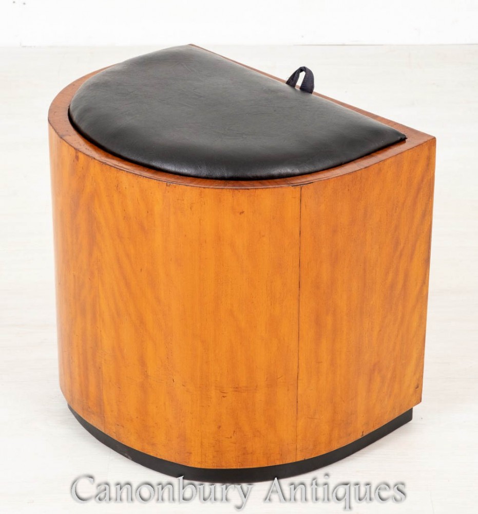 Art Deco Vintage Stool Antique Seat Circa 1930