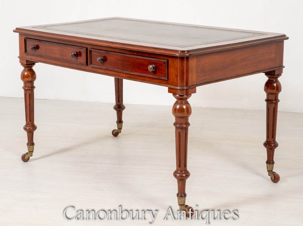 Victorian Desk Mahogany - Antique Writing Table 1850