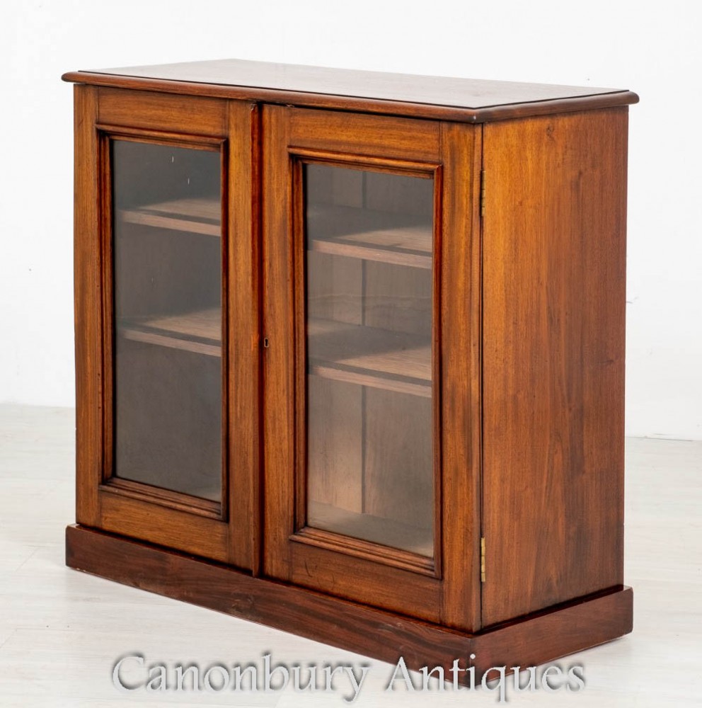 Victorian Glazed Cabinet - Bookcase Sideboard Display 1870