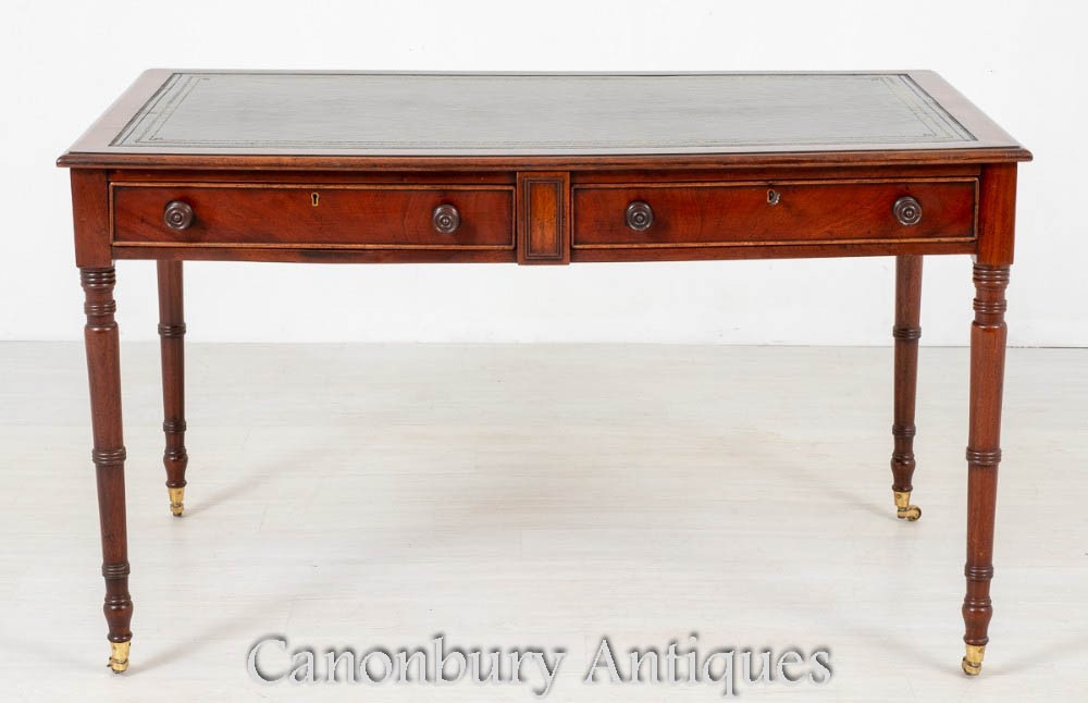 William IV Desk Antique Mahogany Writing Tables