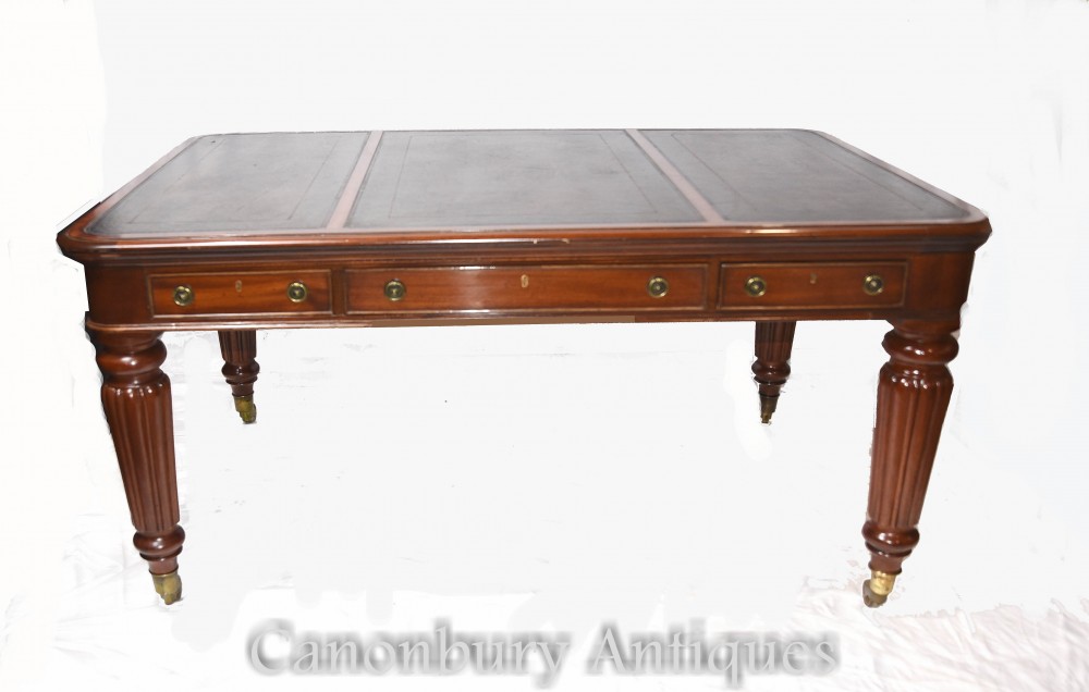 Antique Gillows Desk - Mahogany Writing Table 1860