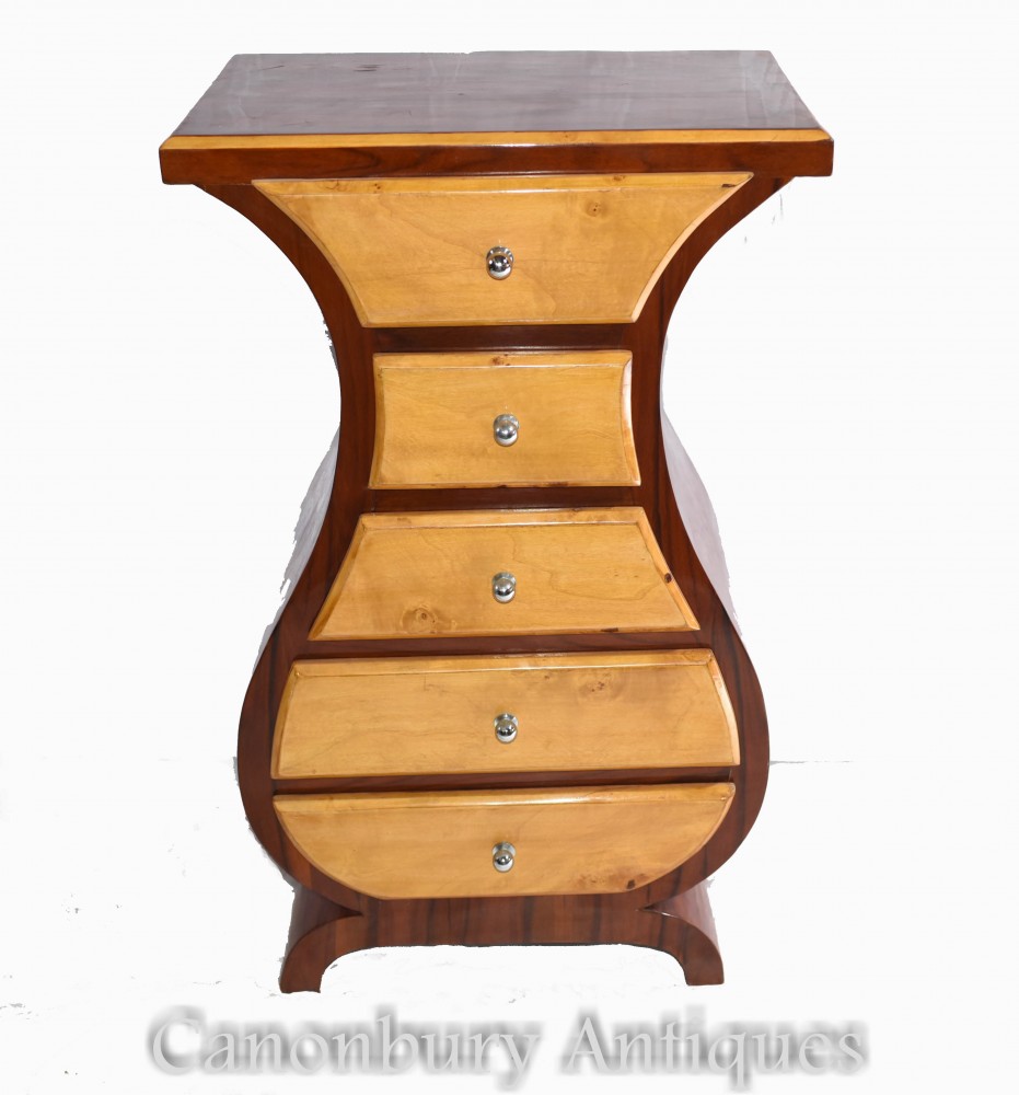 Art Deco Chest Drawers - Single Nightstand