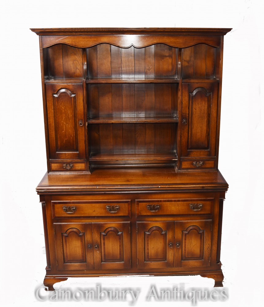 Vintage Kitchen Dresser - Oak Welsh Dressers Farmhouse
