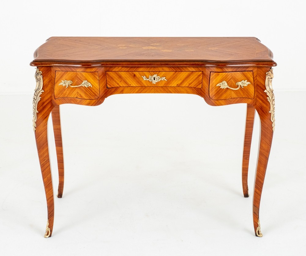 French Bureau Plat Desk Kingwood Antiques