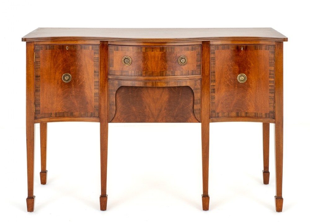 Regency Sideboard Serpentine Mahogany Server