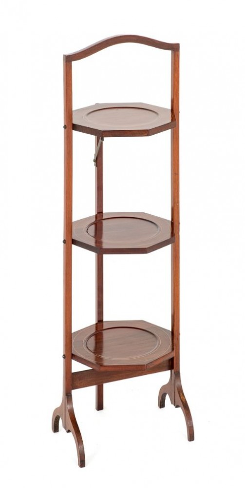 Sheraton Cake Stand Mahogany Revival Circa 1900