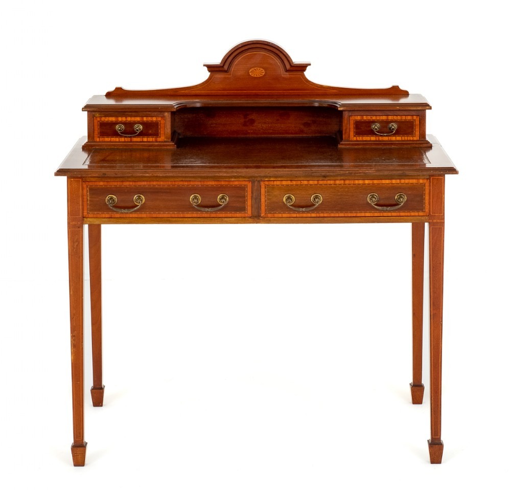 Sheraton Revival Desk Bonheur Du Jour Mahogany