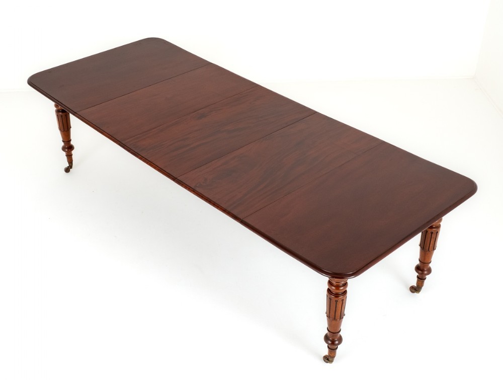 William IV Dining Table Extending 19C Mahogany