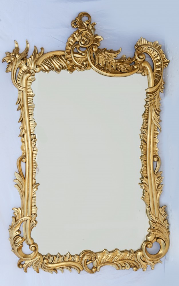 French Nouveau Gilt Mirror Art Pier Mirrors