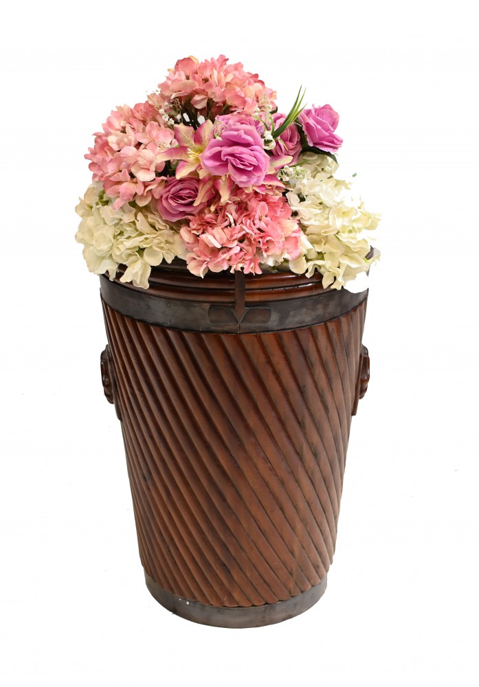 Irish Peat Bucket Planter Brass Inner