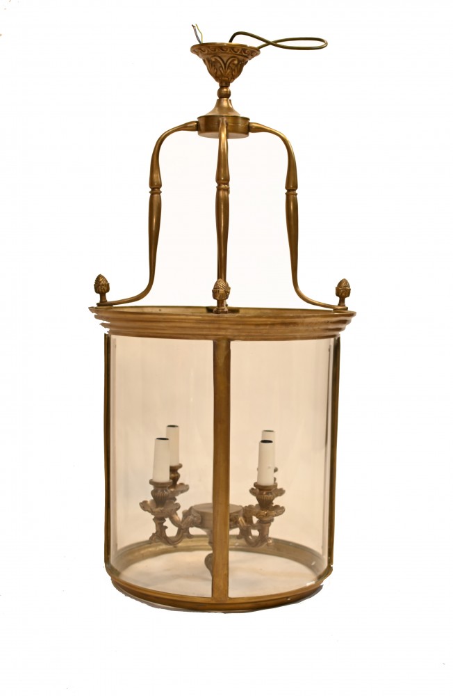 Victorian Lantern Ormolu Hanging Architectural Light