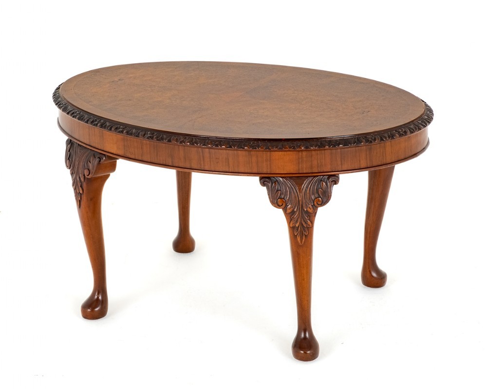 Walnut Coffee Table Oval Interiors
